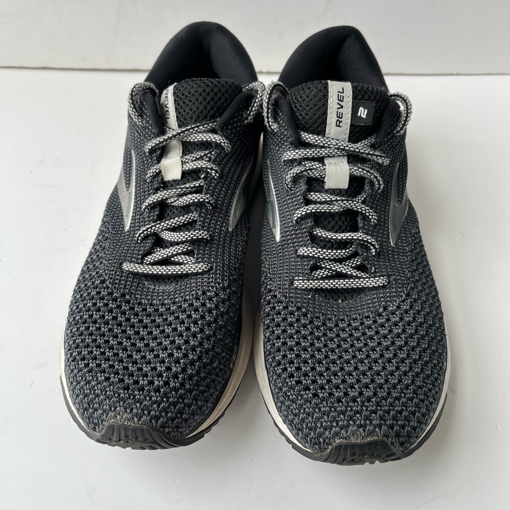 Brooks Reveal 2 Black Gray Athletic Running Sneakers Size 9.5 - Picture 3 of 12